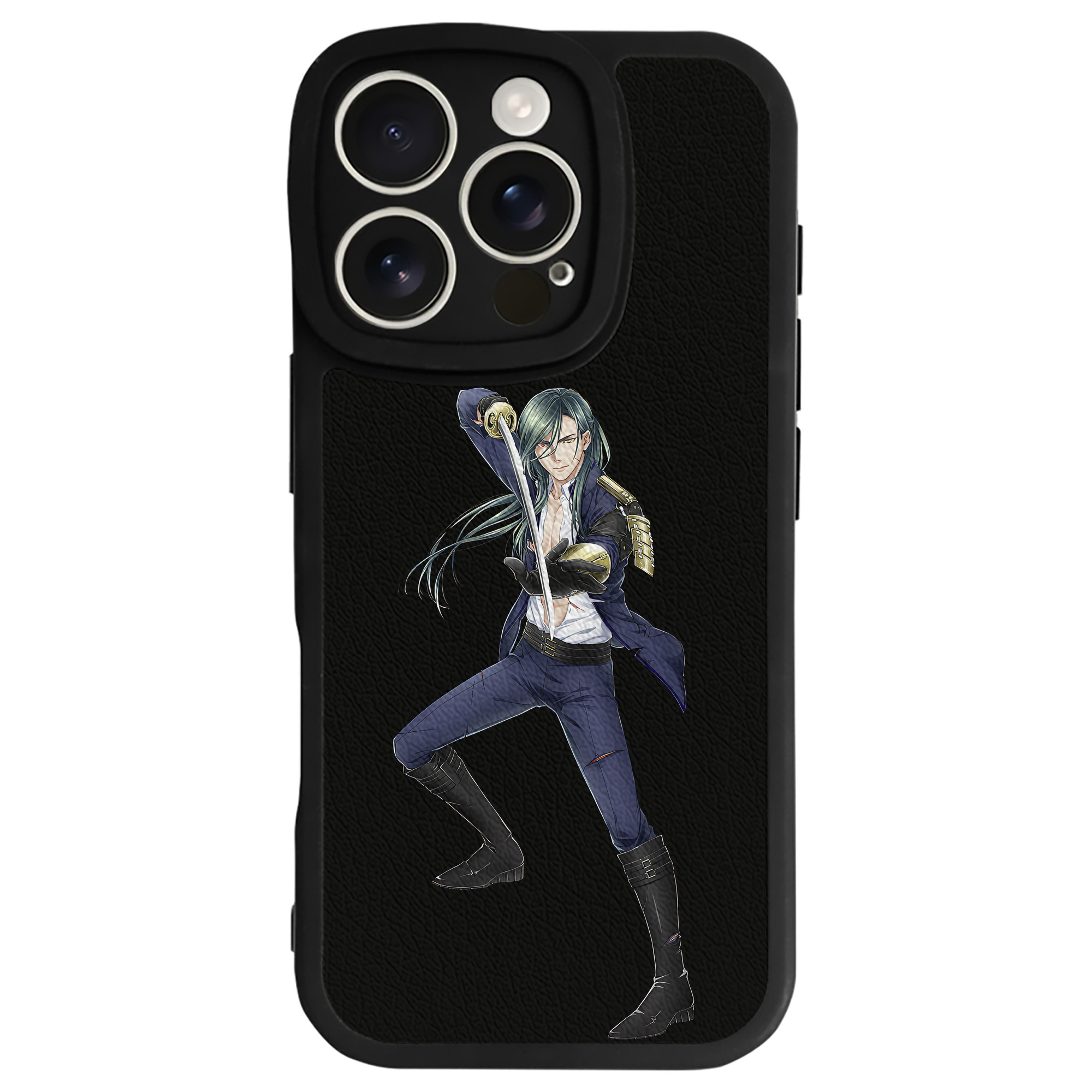 （画像用） 刀剣乱舞 Touken Ranbu 【iPhone 16シリーズ対応】シリコンスマホケース（レザー調） 材質：シリコン